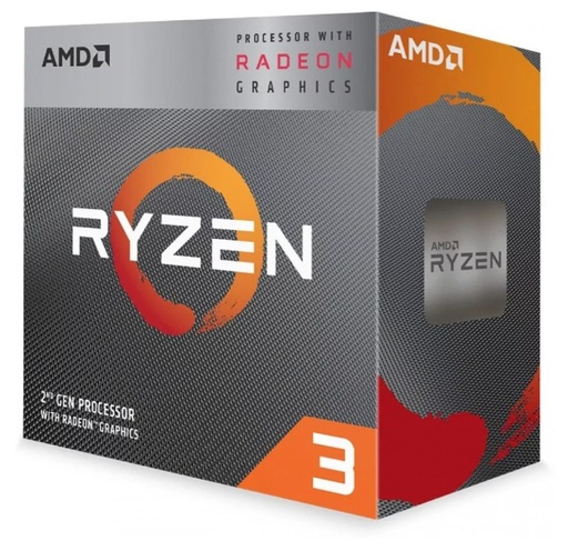 [7476] AMD MICROPROCESADOR CPU RYZEN 3 3200G 3.6GHZ 8 GPU CON VIDEO AM4