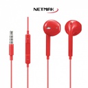 NETMAK NM-UR70 AURICULAR URBAN STYLE MANOS LIBRES IN EAR VARIOS COLORES
