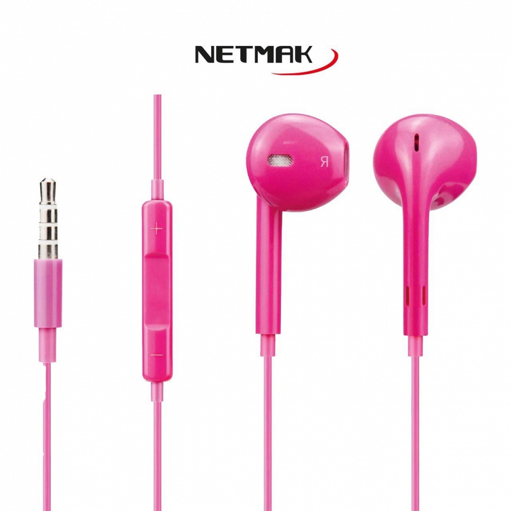 NETMAK NM-UR70 AURICULAR URBAN STYLE MANOS LIBRES IN EAR VARIOS COLORES
