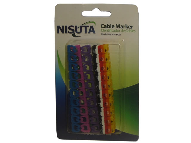 NISUTA PACK IDENTIFICADOR DE CABLES POR NUMERO Y COLOR UTP REDES NSIDCA