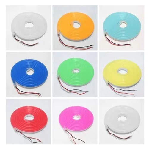 MYRLD TIRA DE NEON LED FLEXIBLE 12V 5MTS EXTERIOR COLOR NARANJA