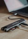 Netmak Nm-8En1 Hub Adaptador Tipo C 8 En 1 Hdmi 4k Usb 3.0 Usb C Rj45 Vga Microsd Sd