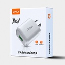 Only Cargador Rush Tipo C 4.8A Carga Rápida Con Cable Tipo CMod430-Rush