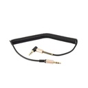 Only Cable Auxiliar 3.5 Mod69 1.8Mts Espiral Negro