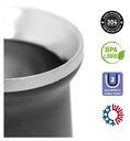 Mate Acero Termico Liso Negro 160 ml