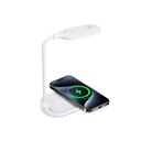 Xaea Lámpara Velador Glowix-Ht24 Carga Inalámbrica Blanco/Negro