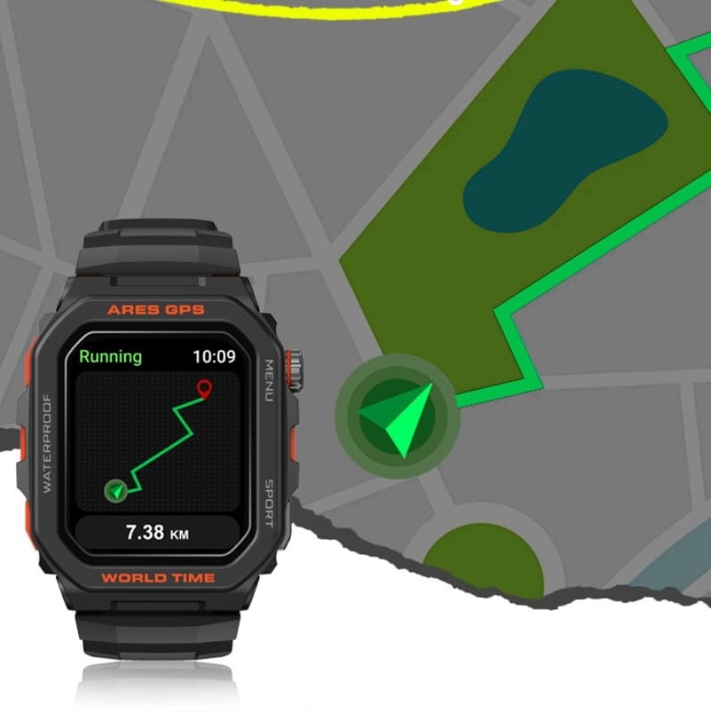 Smartwatch Zeblaze Ares Gps Contesta Llamadas 60 Modos Deportivos 3Atm Alexa Bluetooth 5.2 Pantalla 1.75" 