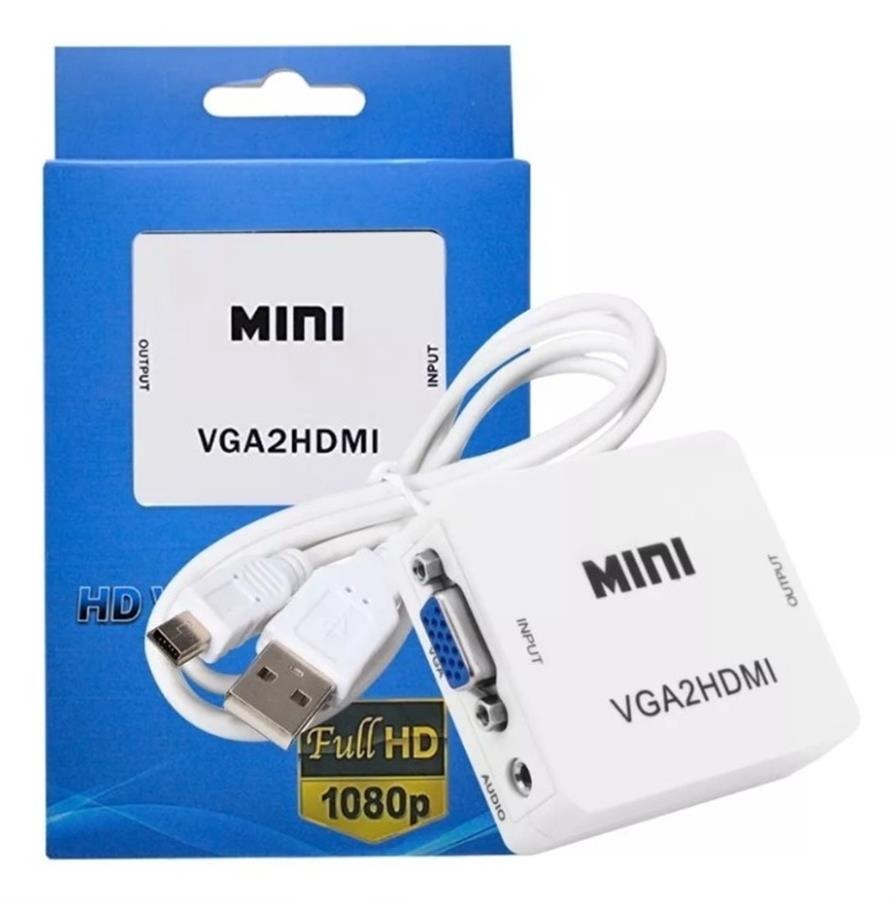 Jahro Jh-001B Adaptador Convertidor De Señal Vga In A Hdmi Out