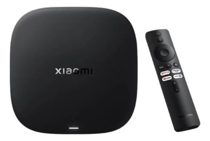 Xiaomi Mi Box S 3er Generación 4K  Hdr Ultra Arm G310 2Gb 32Gb Wifi 6 Bluetooth 5.2 Android 14 Reproductor Multimedia Conversor Android TV Netflix Prime Disney Flow - Incluye Fuente 5.2V 2.1A
