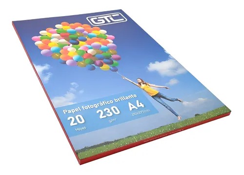 Gtc Resma Papel Fotográfico Brillante A4 230Grs 20 Hojas 