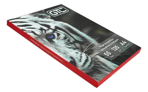 Gtc Resma Papel Fotográfico Autoadhesivo Brillante A4 135Grs 50 Hojas 