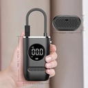 Inflador Compresor Portatil Recargable Linterna Usb 4000 Mah Psi 150 Max. 80W Negro