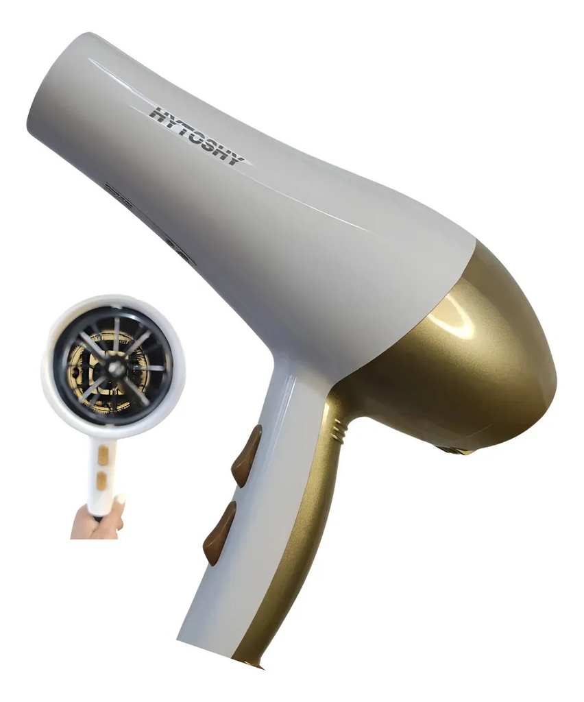 Secador De Pelo Hytoshy Con Iones Negativos 2000W  Alta Velocidad Ht-5001 