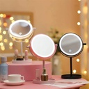 Espejo Táctil Led Con Base Y Rotación 180° (4x Aaa No Incluidas)