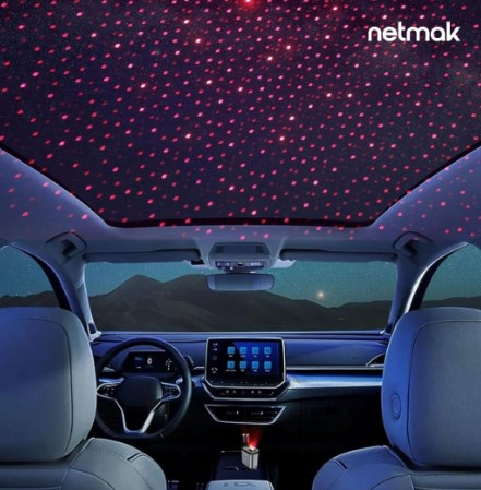 Netmak NM-Ucc9 cargador para auto 4 en 1 66w con proyector