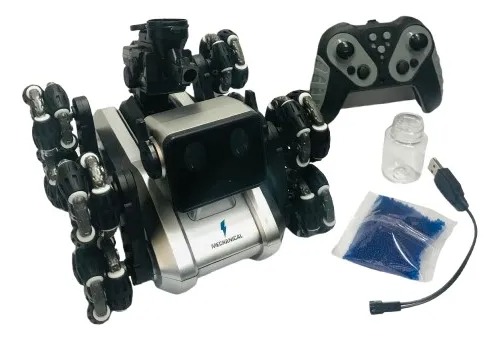 Perro Robot Interactivo Con Control Remoto Disparador Hidrogel