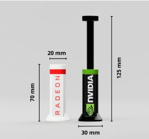 Soporte Placa De Video Anti Sag Regulable 3d Nvidia Radeon Negro