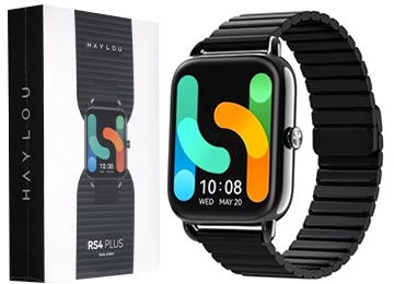 SMARTWATCH HAYLOU RS4 PLUS 105 MODOS DEPORTES FRECUENCIA CARDIACA SUENO CONTROL DE TEMPERATURA IP68 BLUETOOTH 5.1 230MAH PANTALLA 1.78 PULGADAS NEGRO