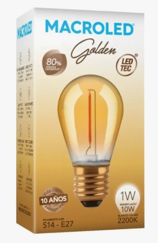 Macroled MCLDGG1 Lampara Deco Golden Gota 1w