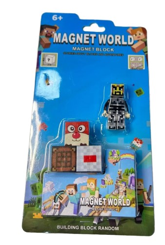 Minecraft Cubos Imantados x 3 accesorios
