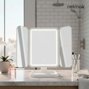 NETMAK NM-MIRROR ESPEJO DE MAQUILLAJE TRIPLE CON LUZ LED