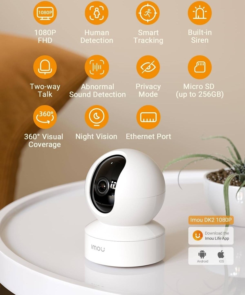 Imou Camara Ip Wifi Imou Dk2 360° 1080p 2mp Audio - Ipc-Dk2-2H1W