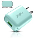 Only Adaptador-Cargador 220V Modo-018 4.8A – Rush – 1Usb – Only – Verde O Celeste