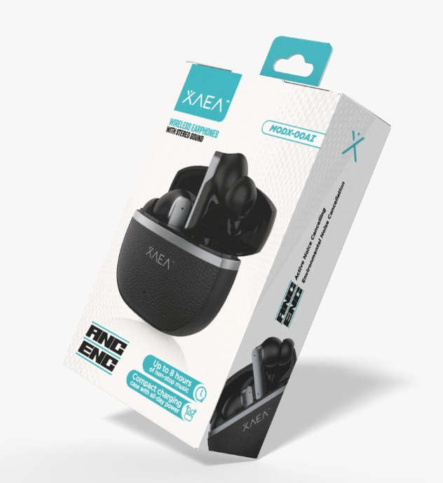 MANOS LIBRES TWS ANC SIMIL CUERO MODX-00AI – XAEA – NEGRO