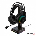 Netmak Nm-Hs430 Base Para Auricular Rgb