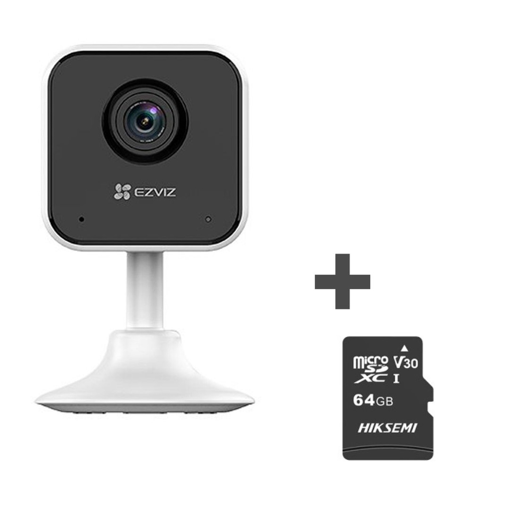 Combo Ezviz H1C Cámara Wifi Ip Interior 1080P + Micro Sd 64Gb