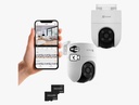 Combo X 2 - Ezviz H8C Full Hd 3 Mpx Color Vu I.A + Micro Sd 64Gb
