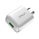Only Cargador Rush Tipo C 4.8A Carga Rápida Con Cable Tipo C Mod430-Rush Blanco