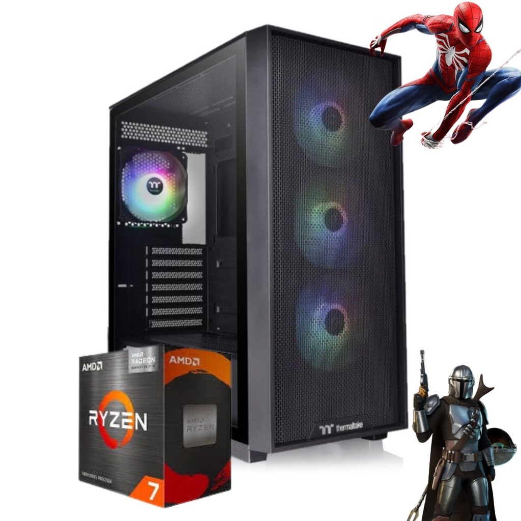 Pc Gamer Armada Am4 Ryzen 7 5700G 32Gb Ram M.2 500Gb Gabinete H390 C/Fuente 750W 80 Plus Bronze Sin Sistema