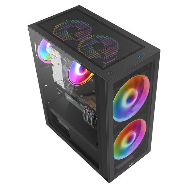 Formula V Gabinete Air Power G5 Duo Black Atx/Matx/Itx + 3 Fans Frgb 