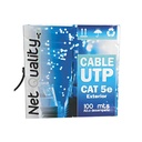 Netquality Cable Utp Cat5E Exterior Bobina X100 Mts Negro