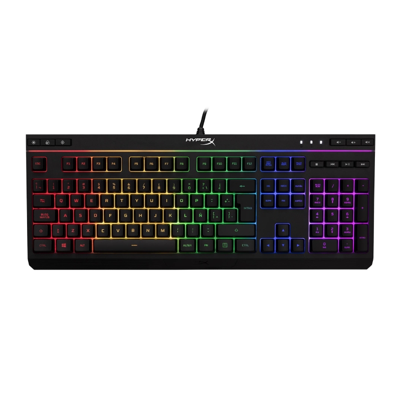 Teclado C/Cable Hyperx Alloy Core Rgb La Negro