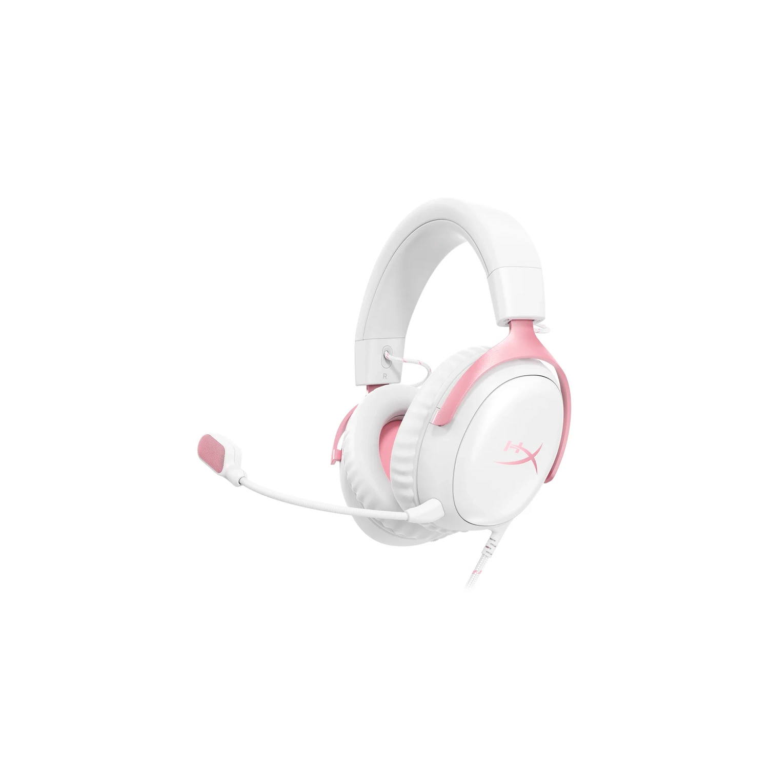 Aur HyperX Cloud III Cableado - (Blanco/Rosa)