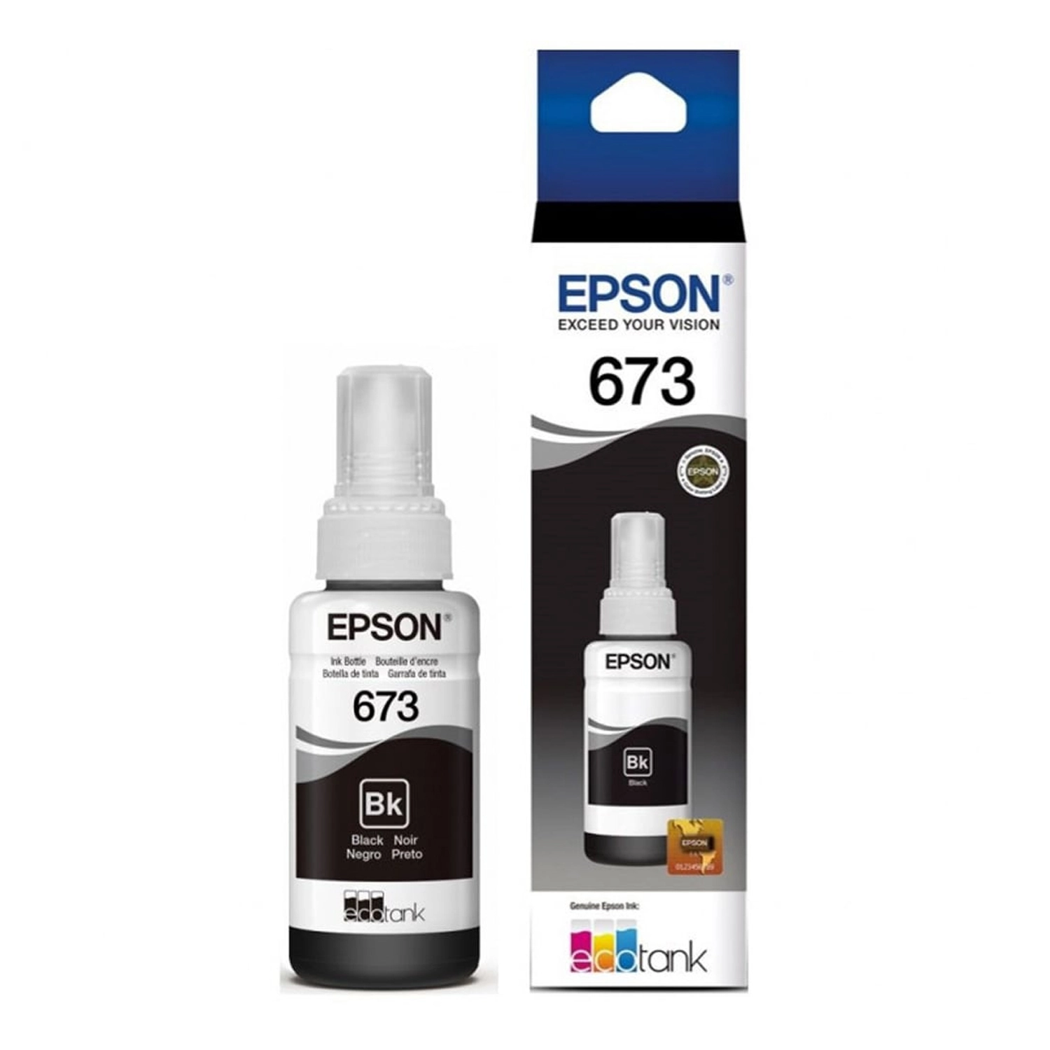 Botella De Tinta Epson 673 Negro