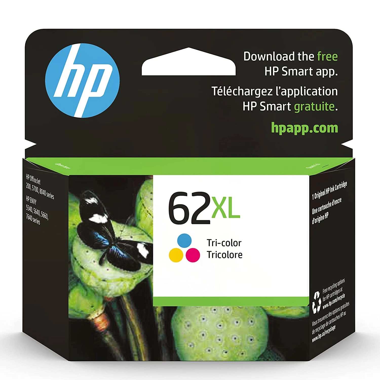 Cartucho De Tinta Hp 62Xl Color