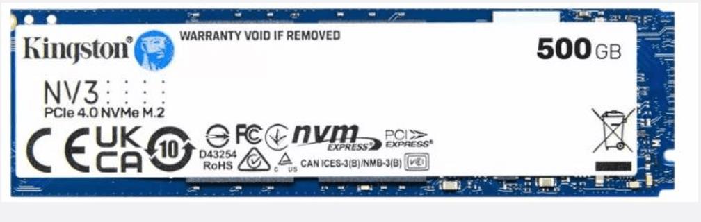 Disco Ssd 500Gb Nv3 M.2 2280 Pcie Nvme 5000Mb/S
