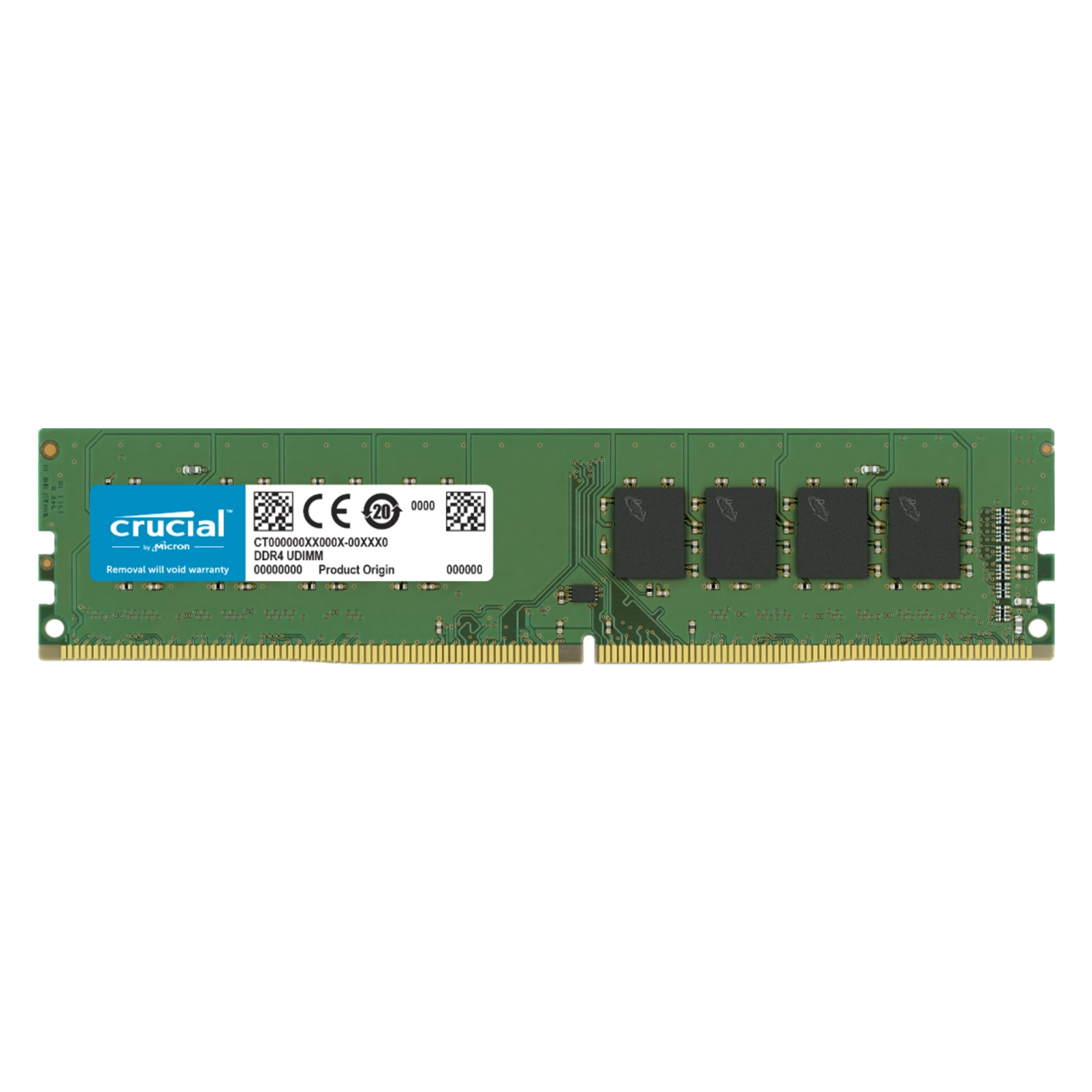 Memoria Ram UDIMM CRUCIAL CT 8GB DDR4 3200MHz CL22 1.20V Single Verde