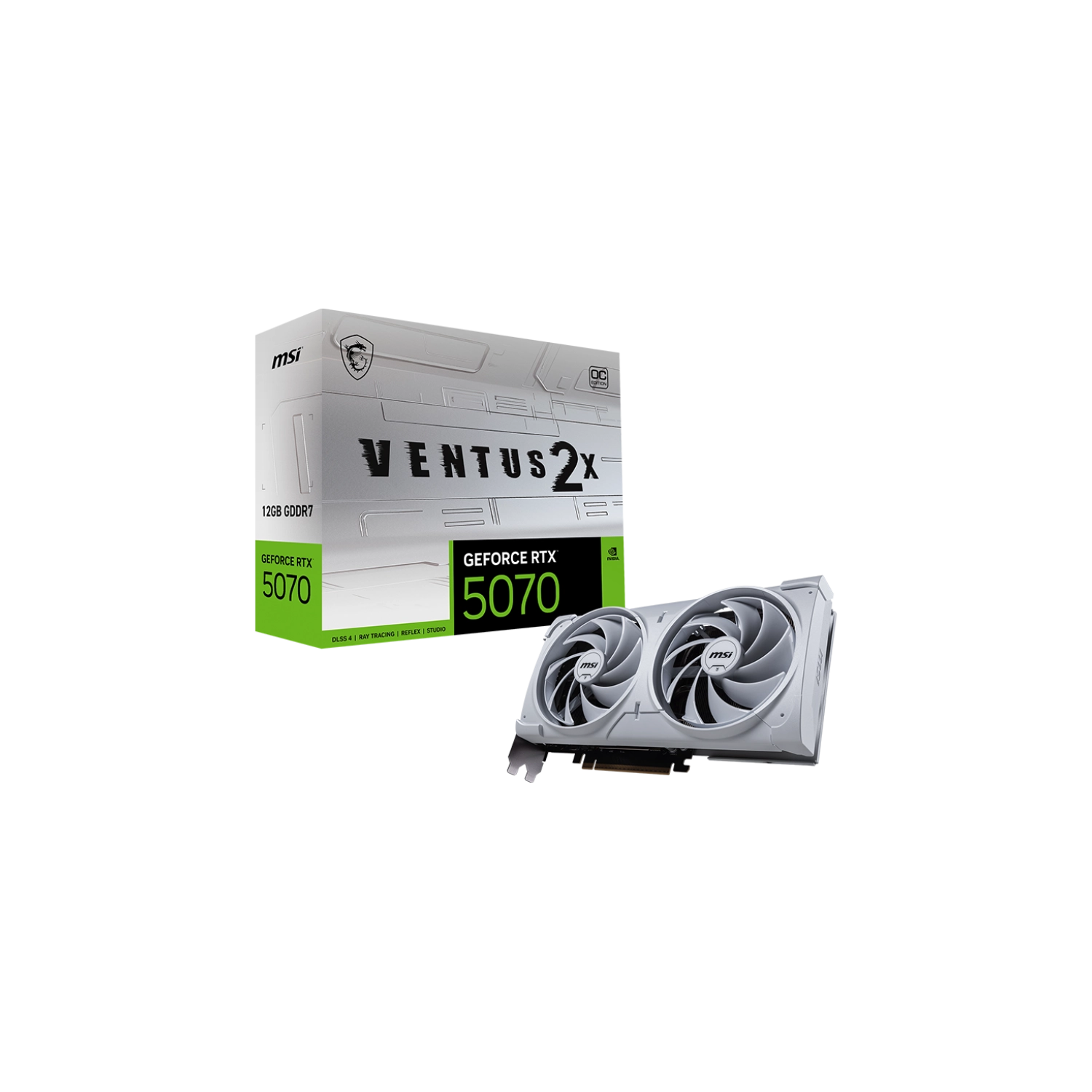 Placa Msi Geforce Rtx 5070 12G Ventus 2X Oc White