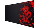 PAD MOUSE JNG XL DRAGON ROJO 30X80CM 300X800X2MM ANTIDESLIZANTE BORDES COCIDOS NEGRO CON ROJO EN BOLSA