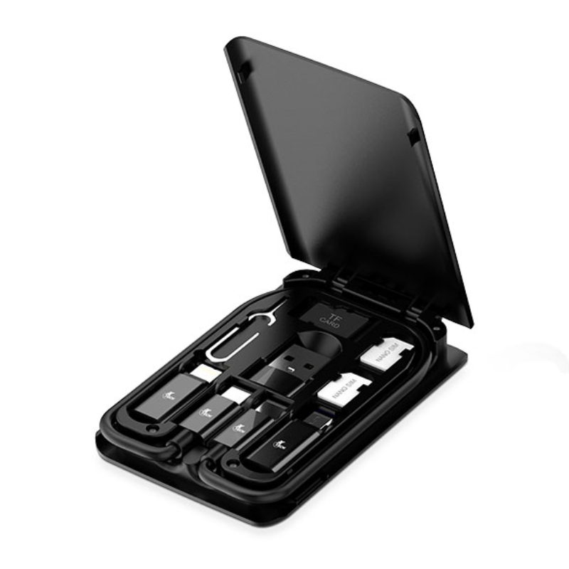 Estuche portátil multifuncional xtech para almacenamiento con cable Tipo C (XTC-570)