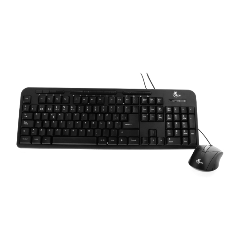Combo Teclado Mouse Xtech Usb Multimedia