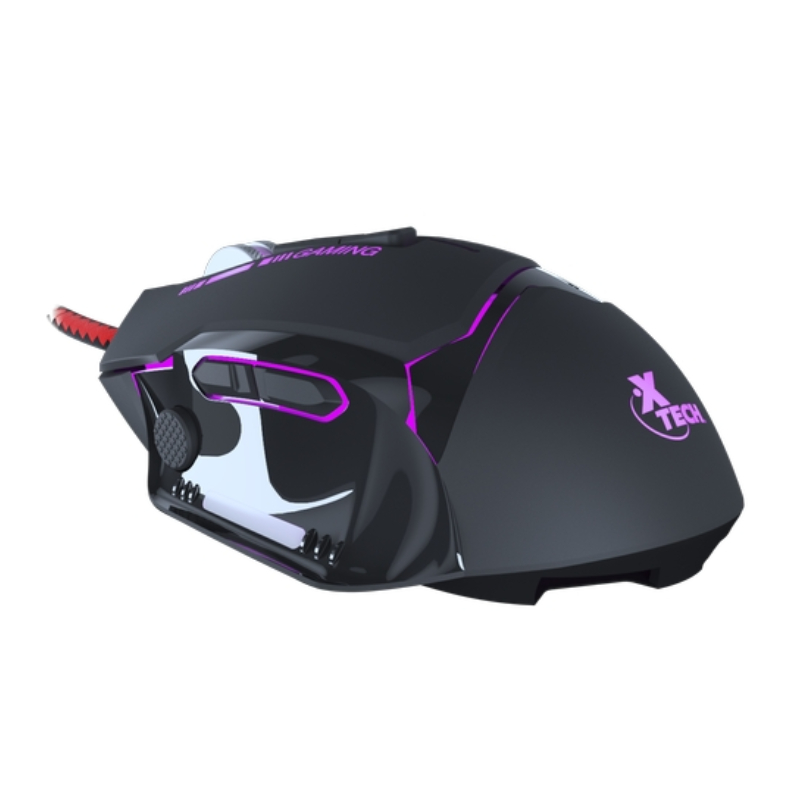 Mouse Xtech Óptico 3D Combative Iluminado Usb 8 Botones (Xtm-720)