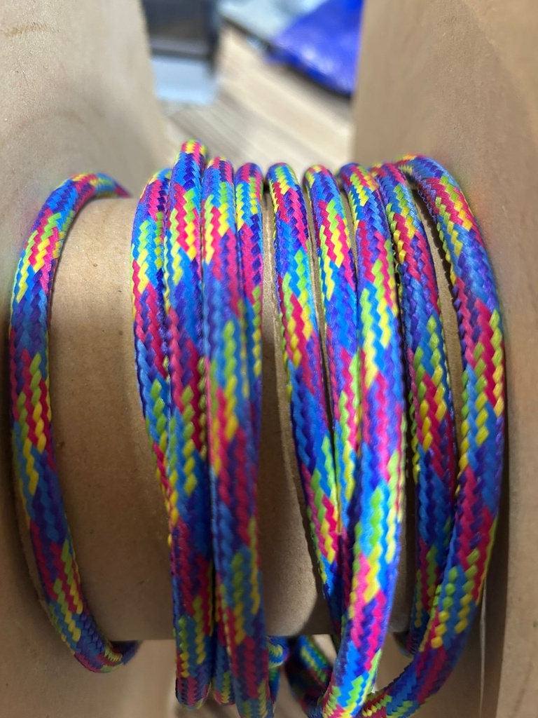 Cable Textil Multi Color X Metro