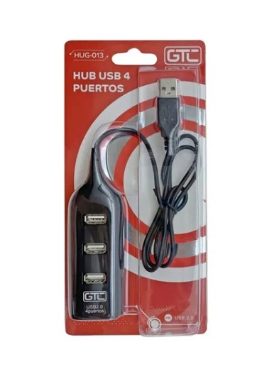 Gtc Hug-013 Hub Usb 4 Puertos Multiplicador Usb 2.0