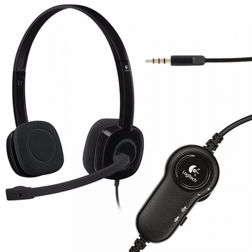 Logitech H151 - Auricular Con Microfono Stereo Pc Ps4