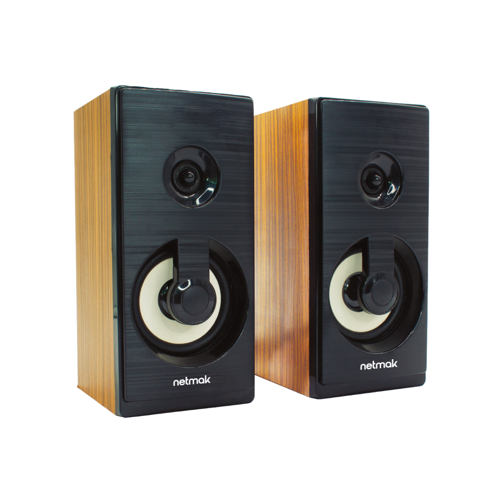 Netmak Nm-Bora Parlante Madera Pc 19Cm Usb 2.0